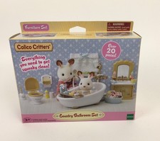Epoch Sylvanian Families Calico Critters CC1748 Country Bathroom Set - Complete
