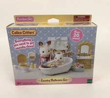 Epoch Sylvanian Families Calico Critters CC1748 Country Bathroom Set - Complete