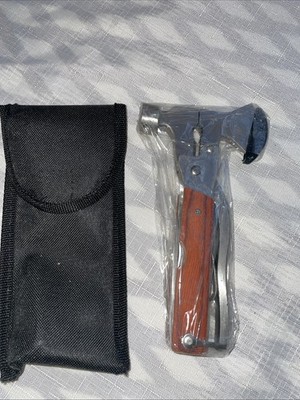 Multi Tools Hammer Axe Knife Wire Cutter Pliers Screwdriver Emergency Outdoor