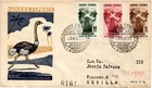 Spanish Sahara 1952 Edifil 98/00 Stamp Day Fauna Ostrich really circualted(6105)