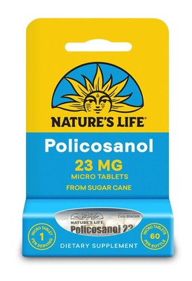 Natures Life Policosanol, 23mg, 60 micro tablets