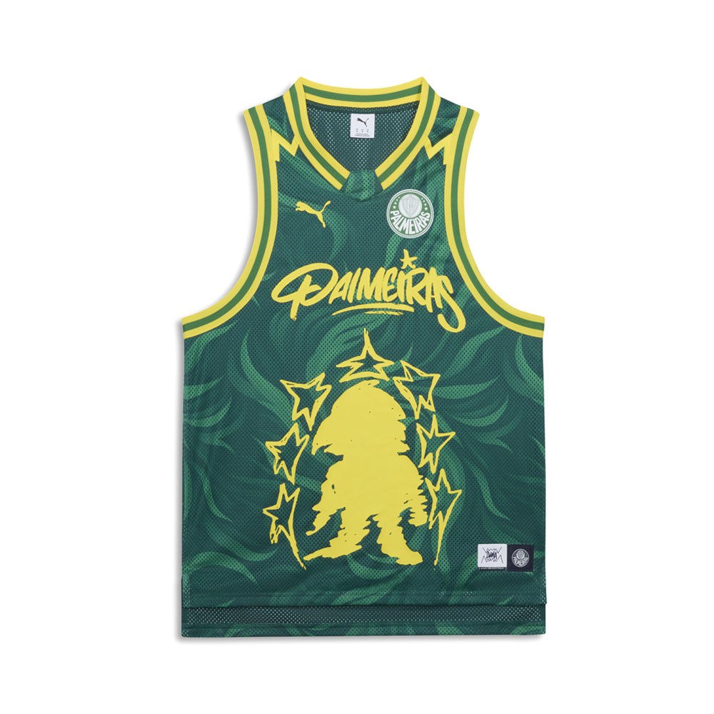 PUMA  Hoops X Palmeiras Crew Neck Sleeveless Replica Jersey Mens Green  63170201
