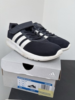 adidas Lite Racer 3.0 Sneaker Gr. 35 Schwarz Sportschuhe Klettverschluss Running