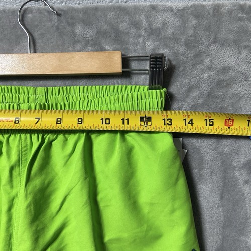 Nike Swim Shorts Youth XL Neon Green Blue Logo Mesh Lined Trunks NWT - Picture 8 of 10