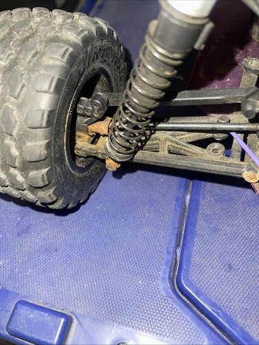 HPI Racing Nitro MT Truck Chasis +wheels+body Shell. For Parts Or Fixing - Picture 7 of 24
