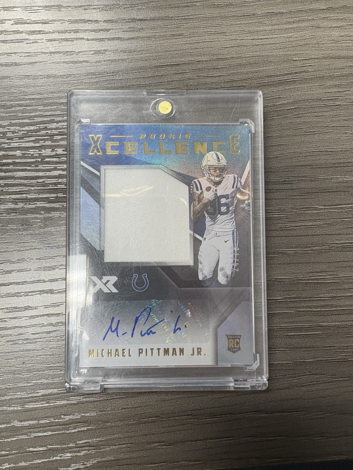 2020 Panini XR Michael Pittman Jr Rookie Xcellence Patch Auto /75 RPA Colts