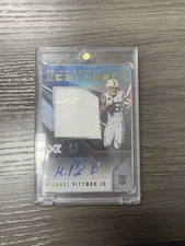 2020 Panini XR Michael Pittman Jr Rookie Xcellence Patch Auto /75 RPA Colts