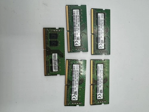Lot de 5 barrettes RAM DDR4 – 8 Go – 2400TMHz – SK Hynix – SO-DIMM – Testées OK