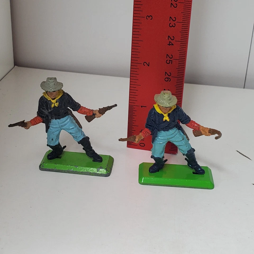 Lote de 12 figuras vintage de soldados de a pie de caballería de los Estados Unidos detalle de Gran Bretaña Foto 3 de 4