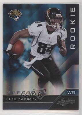 2011 Absolute Memorabilia Spectrum Silver 31/50 Cecil Shorts III Rookie RC 2r8