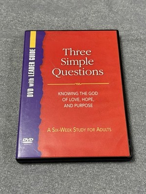 3 Simple Questions God Love Hope Purpose Rueben Job Small Group Study DVD Set