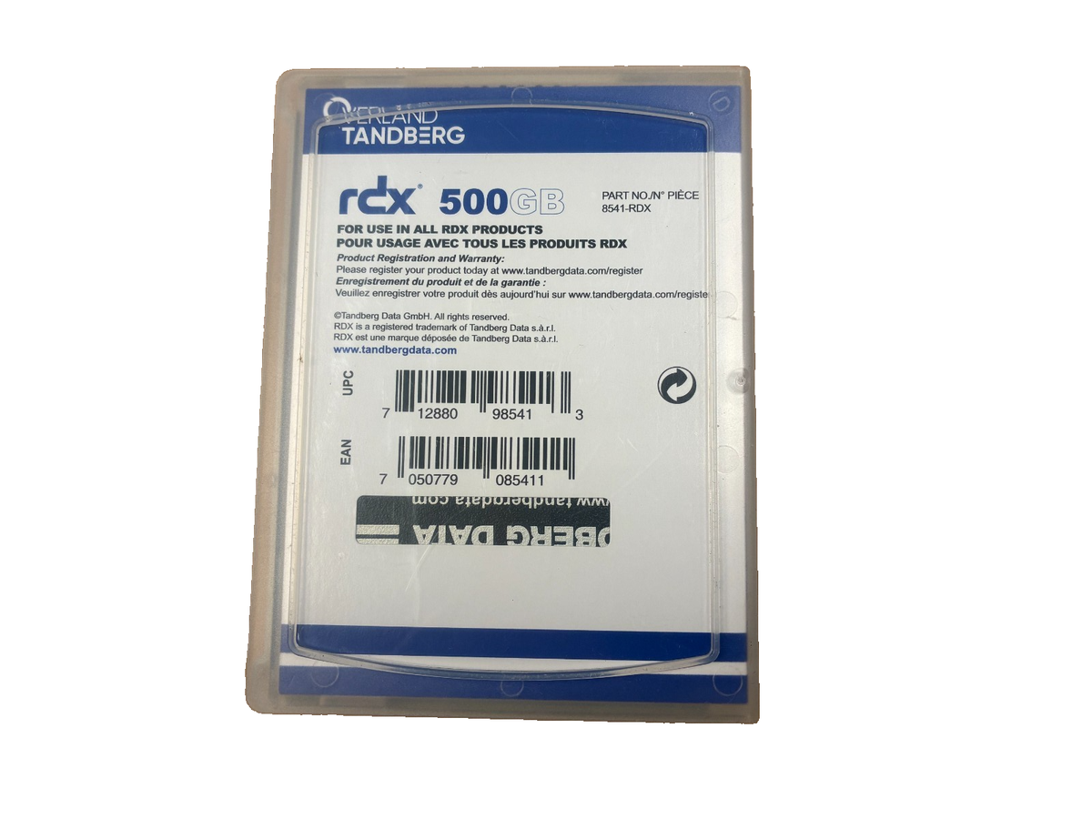 Tandberg 8541-01-RDX 500GB QuikStor Removable Disk Cartridge | eBay