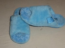 UGG WOMENS FLUFF YOU SHEEPSKIN SLIPPERS SN 1117473 SLIDES BLUE SLIP ON SIZE 6