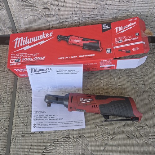 PARTS ONLY Milwaukee 2457-20 M12 3/8 Ratchet Tool Only  Non-working
