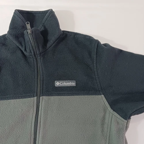 Columbia WM3220 Men's Black & Green Steens Mountain 2.0 Full Zip Fleece Jacket S - Picture 4 of 18