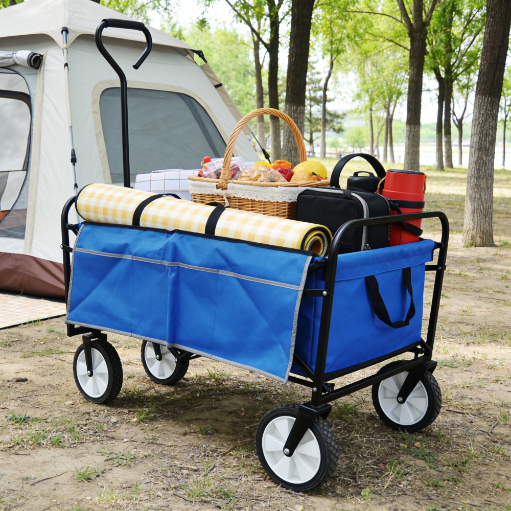 Wagon Cart Folding Garden Shopping Beach Cart Portable  Util