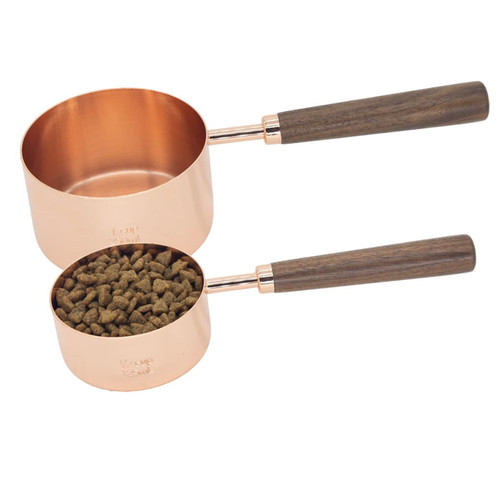 2 Pcs Dog Food Scoop Measuring-Cup, Stainless Steel Pet Food Scoops, Cat Food...