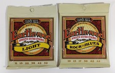 Ernie Ball Earthwood Light Rock And Blues Acoustic Guitar String Sets - NEW