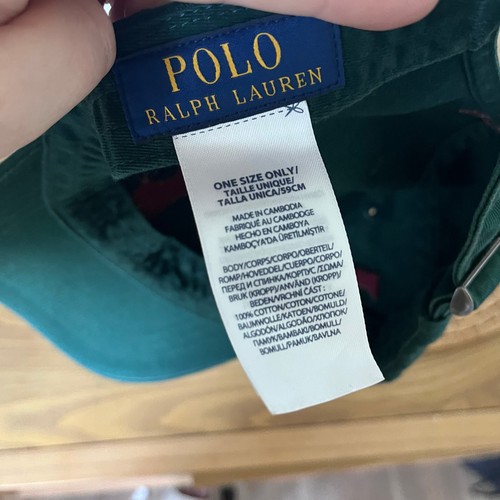 Gorra de baile Polo Ralph Lauren Big Pony 3 verde granate unisex - Imagen 6 de 6