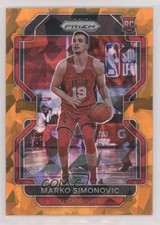 2021-22 Panini Prizm Orange Ice Prizm Marko Simonovic #166 03te