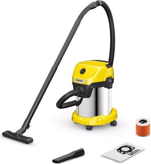 KÄRCHER Nass Trocken Sauger WD 3 S 17 Liter Edelstahlbehälter Outdoor Sauger