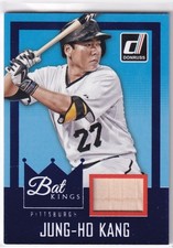 JUNG-HO KANG PIRATES GAME USED BASEBALL BAT 2016 16 PANINI DONRUSS KINGS