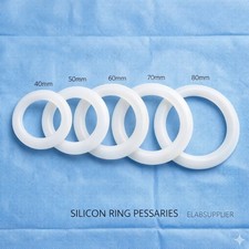 Silicone Ring Vaginal Pessary Set 40/50/60/70/80mm Sterile Medical Grade