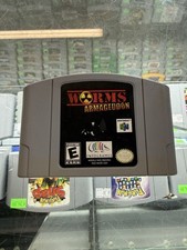 Worms Armageddon N64 ( Nintendo 64 , 2000 ) Cart Only ! Tested ! Authentic