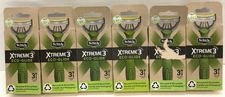Schick Xtreme 3 Eco Glide Razors, 3 Count, Lot of 6