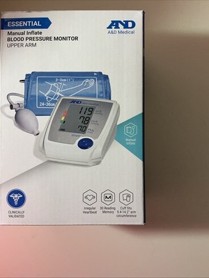 Manual Inflate Blood Pressure Monitor with Large