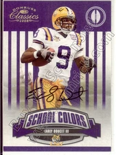 early doucet rookie rc draft auto autograph lsu bengal tigers college #/50 2008