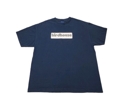 Vintage 90’s Birdhouse Skateboards Blue Logo T-Shirt Size XL Made In USA