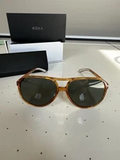 Roka Havana Custom Sunglasses Bourbon Frame Polarized Lens