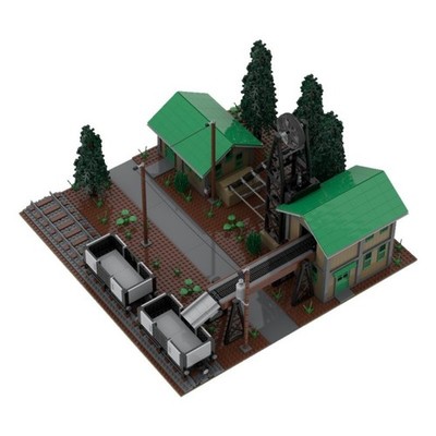 Mocs Bricks Older Styled Underground Mine 2321 Parts Building Blocks Sets