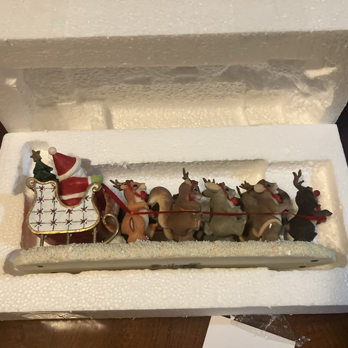 Figurina Fitz and Floyd Charming Tails "Dash Away All" Natale Ottima! - Foto 2 di 7