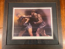Joe Louis Max scheming Signed Lithograph