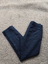 J.Crew Bowery Chino Pants Mens 31x32 Blue Wool Slim Fit Straight Leg