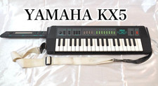 YAMAHA KX5 Black Keytar MIDI Controller Vintage 1984 Shoulder Keyboard Tested