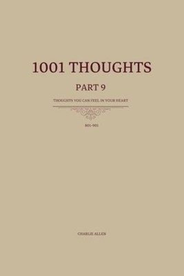 1001 Thoughts - 101 Thoughts You Can Feel in Your Heart - paperback NEW CHARLIE.