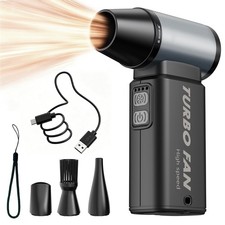Compressed Air Duster, 130000RPM Super Power Electric Air Duster for PC Keybo...