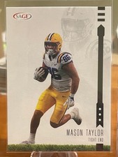 2025 Sage High Series Football Mason Taylor-#178 Black Base. LSU Tigers