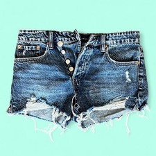 Aeropostale vintage high rise blue denim shorts