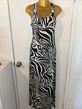SALE 3 DRESSES FOR $20 Zebra White Long Maxi Dress Size Medium