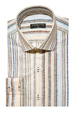MASUTTO SIMONS/08 Men Dress Long Sleeve Shirt Bugatchi Robert Graham Maceoo