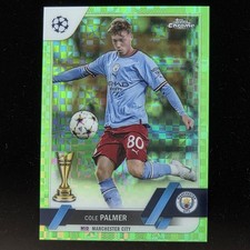 2022-23 Topps UEFA CC Cole Palmer Rookie /399  Neon Green Shimmer Refractor RC
