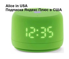 Yandex station light 2 blue.                         2. Alice in USA.