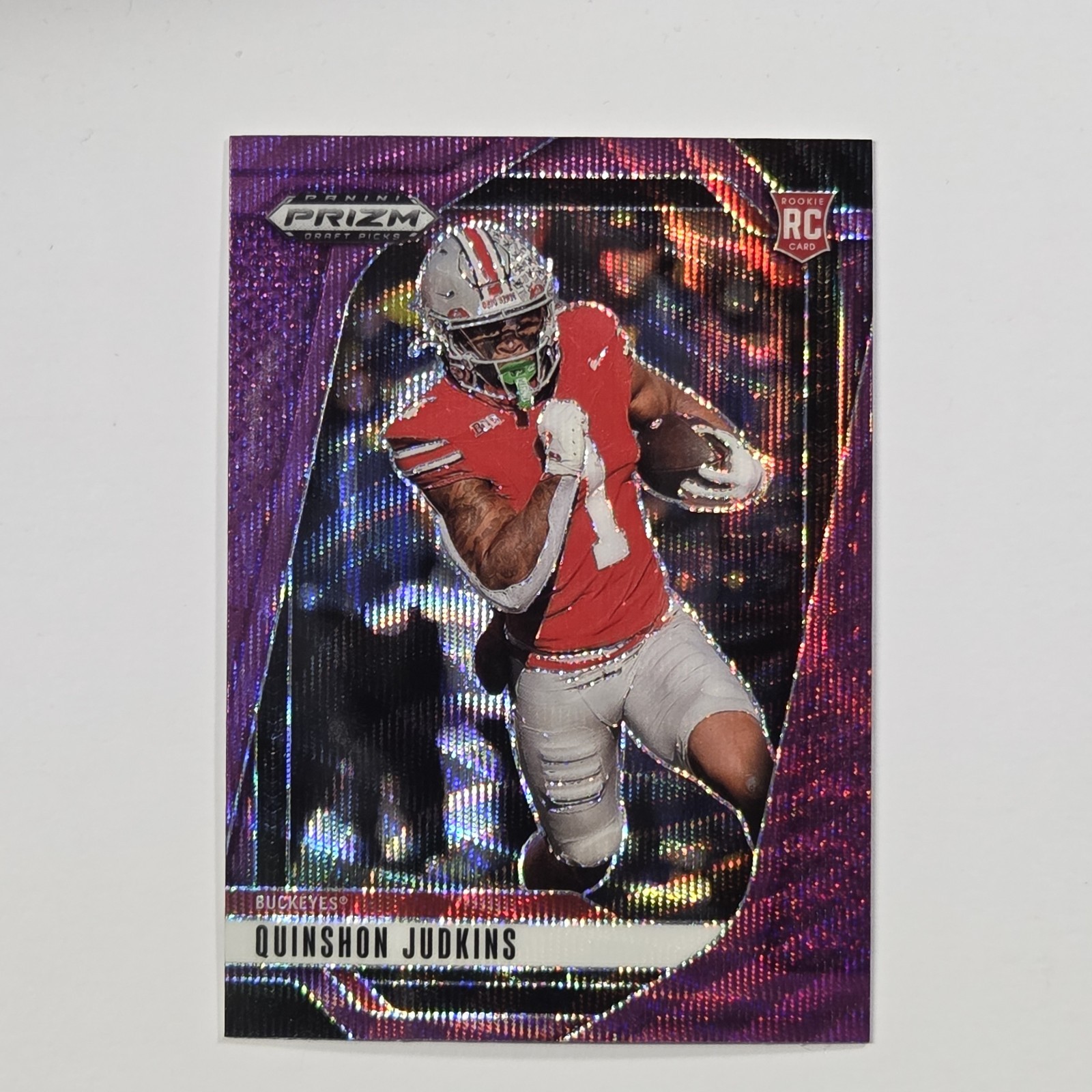 2025 Panini Prizm Draft Picks - Quinshon Judkins #84 Purple Wave Prizm (RC)