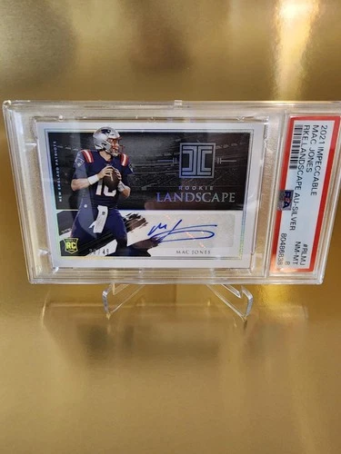 Mac Jones 2021 Panini Impeccable No.RL-MJ Autograph /49 Rookie Card PSA 8 