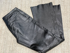 SIENA STUDIO 2 XS S SLIM BLACK LEATHER PANTS LINED WOMEN VINTAGE 1980S VGUC