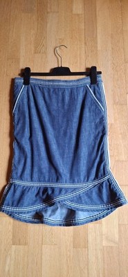 MARC JACOBS Jeans Rock Gr. 6 36/38  sexy knielang edel Designer blau